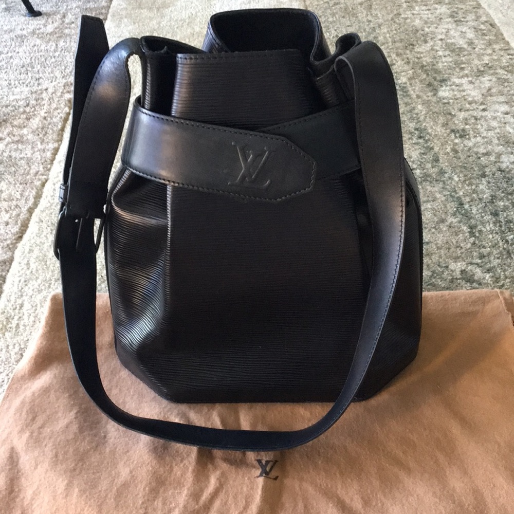 Authentic Louis Vuitton Black Epi Bag